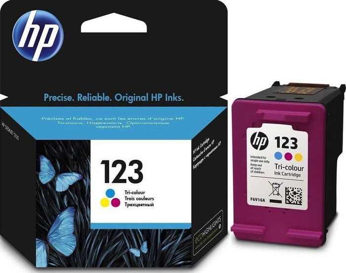 HP 123 Tri-color Original Ink Cartridge