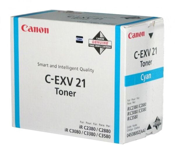 Canon C-EXV21 Cyan Toner Cartridge (0453B002AA Laser Toner Cartridge) Canon C-EXV21 Cyan Toner Cartridge (0453B002AA Laser Toner Cartridge)