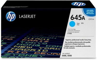 HP 645A Cyan Original LaserJet Toner Cartridge C9731A