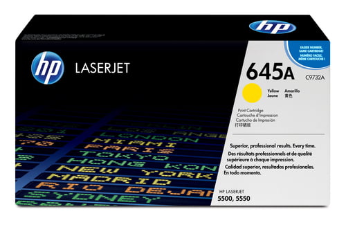 HP 645A Yellow Original LaserJet Toner Cartridge C9732A HP 645A Yellow Original LaserJet Toner Cartridge C9732A